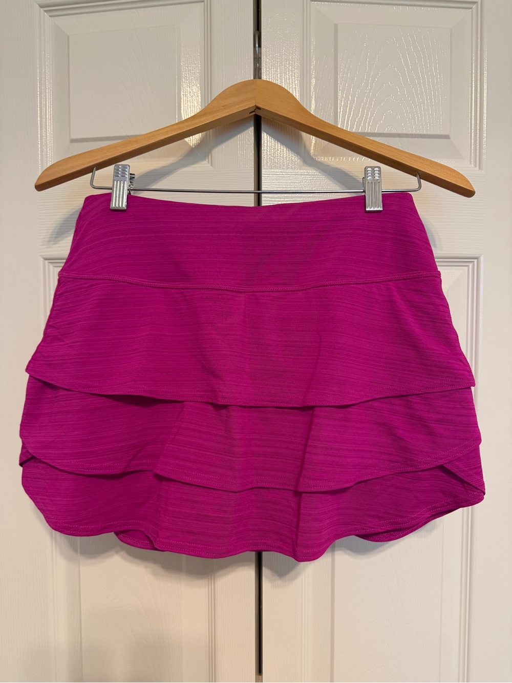 Athleta Tiered Skirt in Bright Magenta
